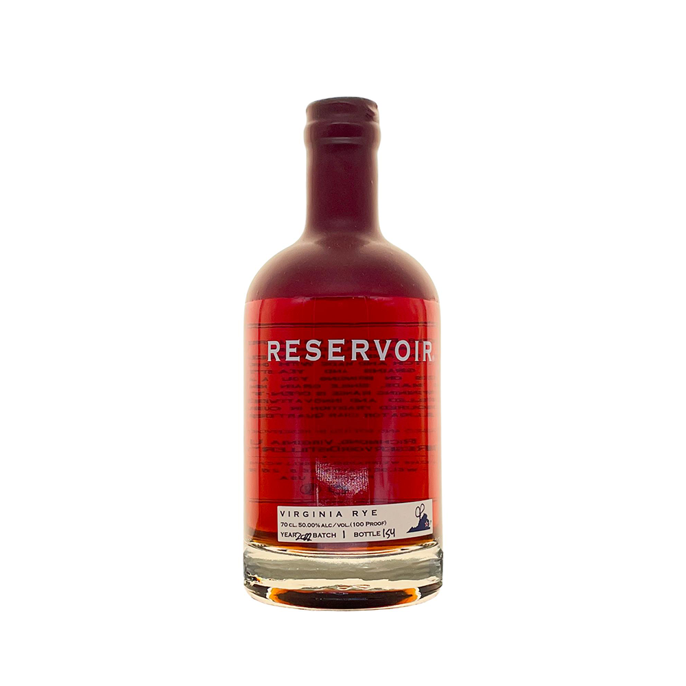 Reservoir Virginia Rye Whiskey Batch 3 Year 2022
