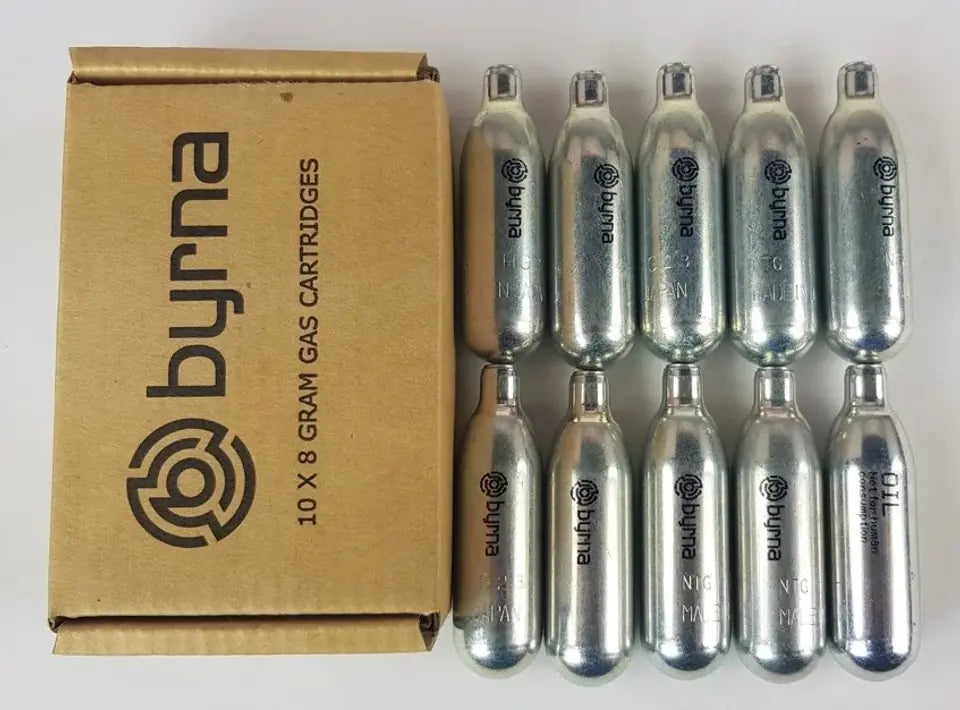 CO2 CANISTERS - 8 GRAM (10 COUNT)