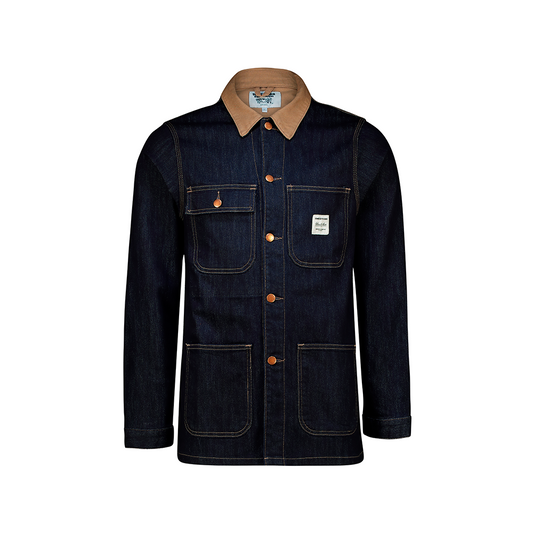 Uncle Jim Work Jacket with Brown Contrast Collar