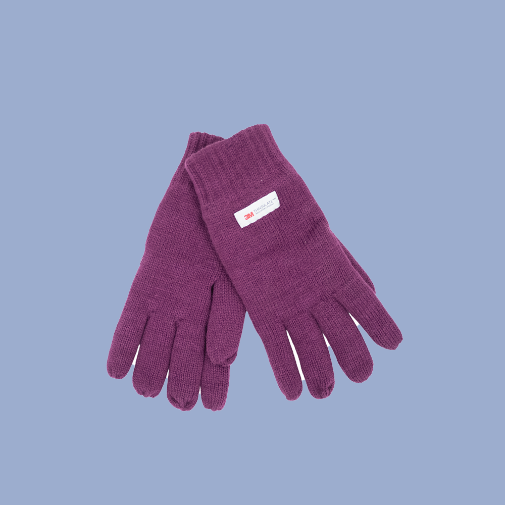 Women's Knit Fleece-Lined Glove with Thinsulate Insulation