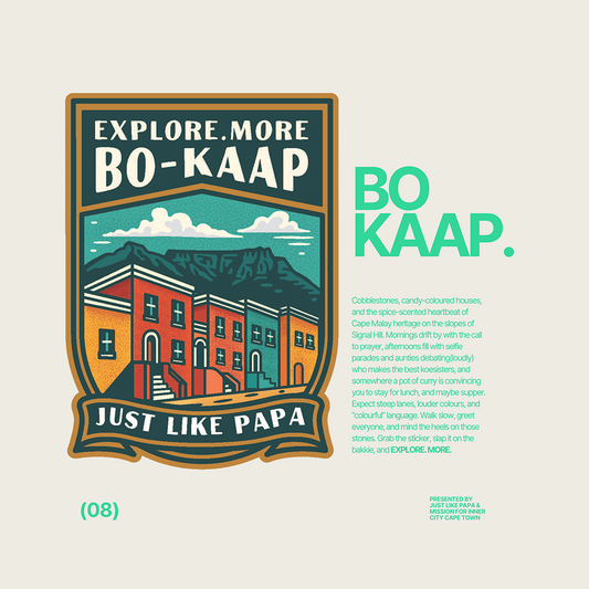 Just Like Papa  Destination Sticker - Bo-Kaap