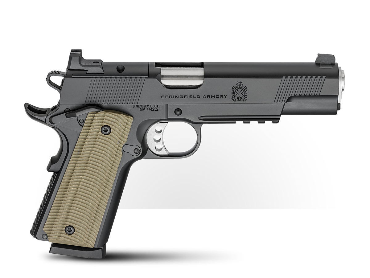 PISTOL 45 ACP SPRINGFIELD 1911 OPERATOR BLACK W/AOS