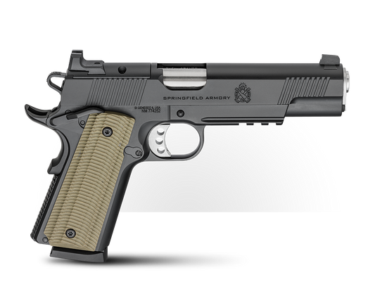 PISTOL 45 ACP SPRINGFIELD 1911 OPERATOR BLACK W/AOS