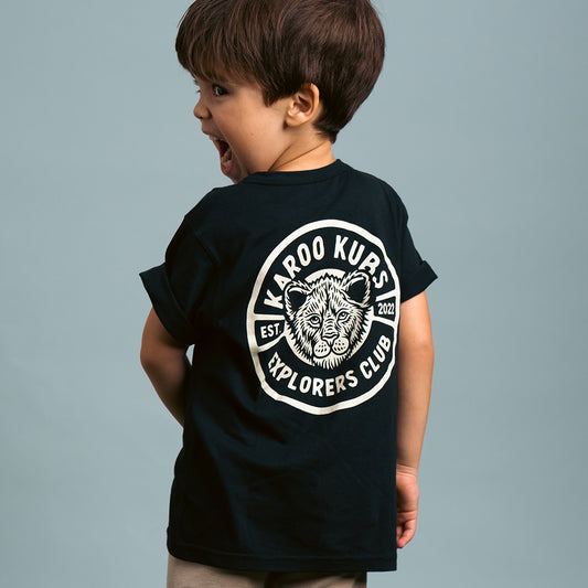 Karoo Kubs Lion Tees/Black 3-4yrs to 13-14