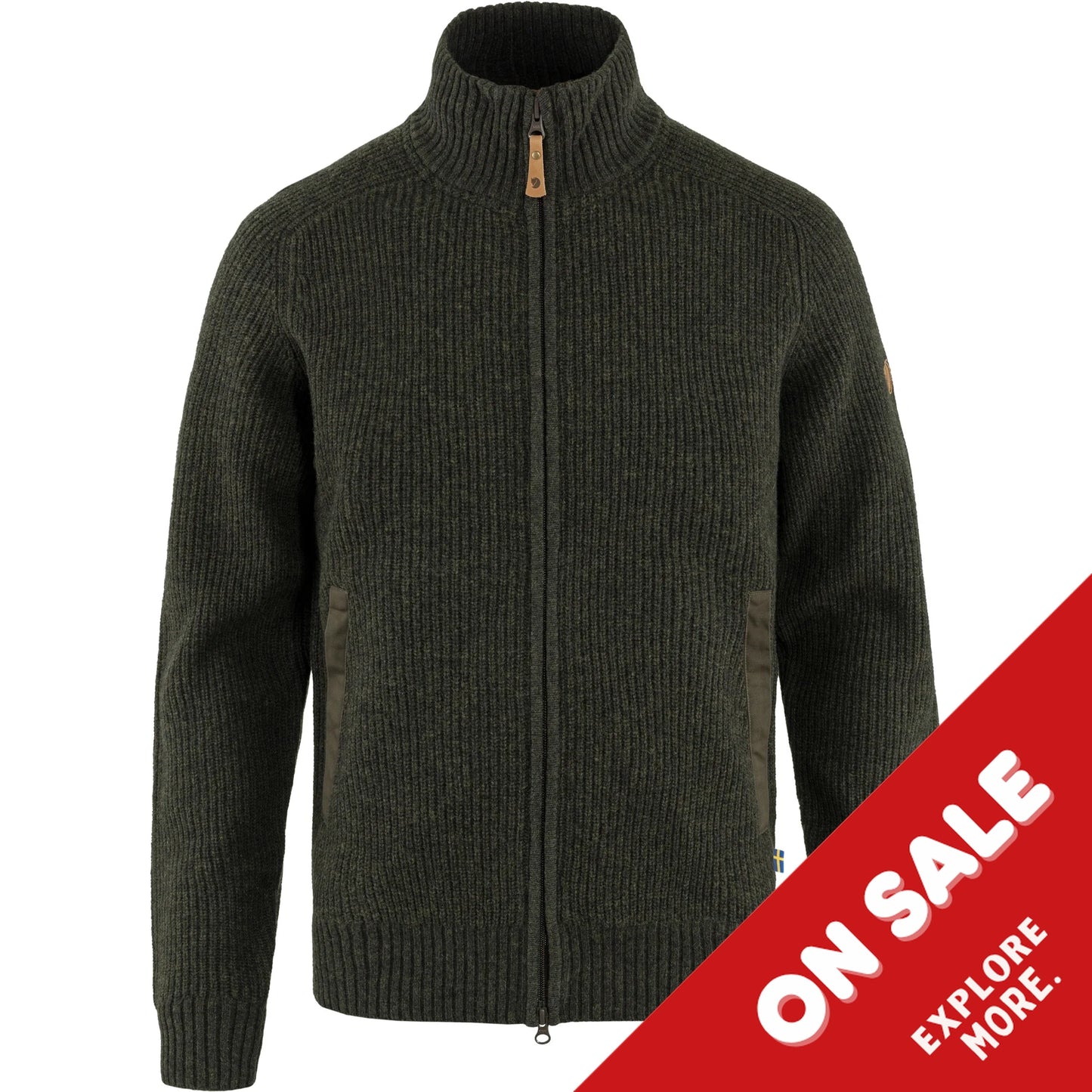 Ovik Zip Cardigan Knit M